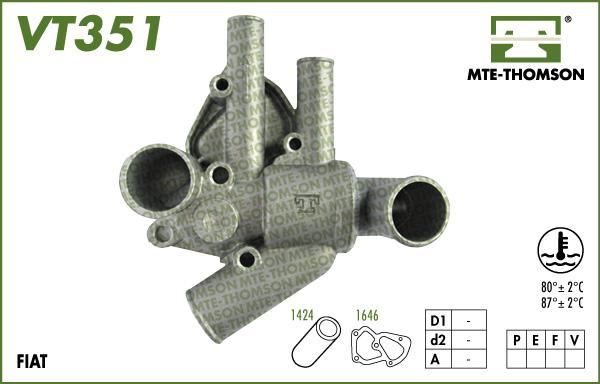 MTE-Thomson VT351.80 - Термостат, охолоджуюча рідина autocars.com.ua