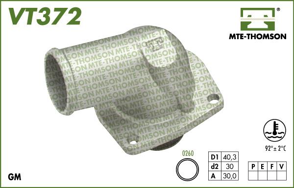 MTE-Thomson VT372.92 - Термостат, охолоджуюча рідина autocars.com.ua