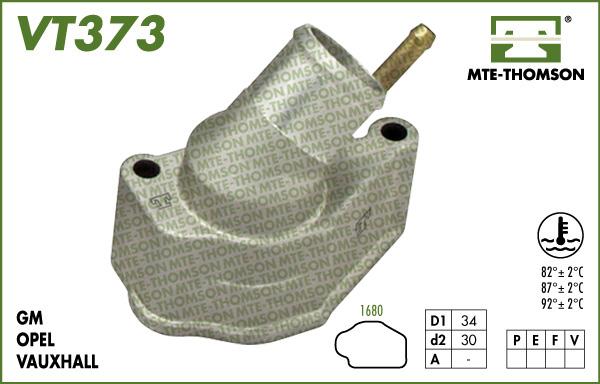 MTE-Thomson VT373.92 - Термостат, охолоджуюча рідина autocars.com.ua