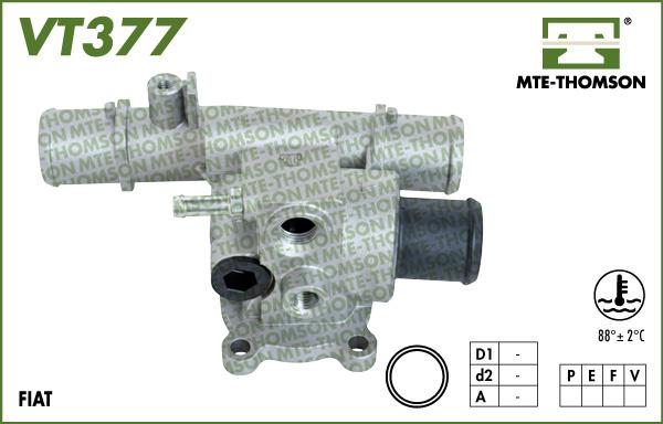 MTE-Thomson VT377.88 - Термостат, охолоджуюча рідина autocars.com.ua