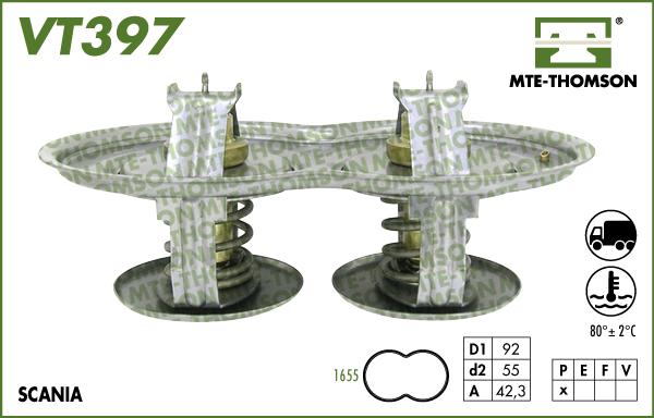 MTE-Thomson VT397.80 - Термостат, охлаждающая жидкость autodnr.net