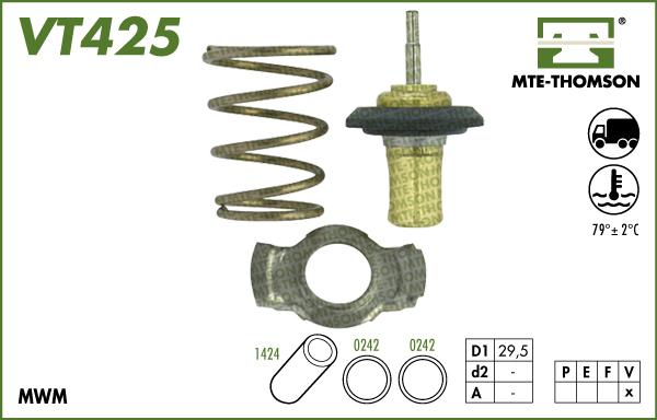 MTE-Thomson VT425.79 - Термостат, охолоджуюча рідина autocars.com.ua