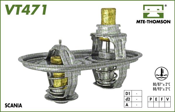 MTE-Thomson VT471.93/88 - Термостат, охолоджуюча рідина autocars.com.ua