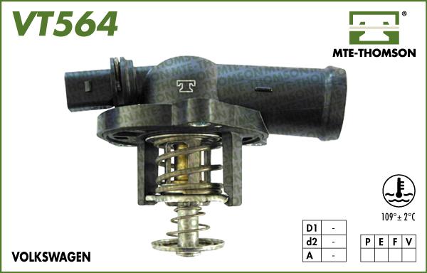 MTE-Thomson VT564.109 - Термостат, охлаждающая жидкость autodnr.net