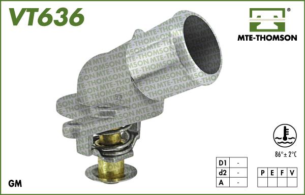 MTE-Thomson VT636.86 - Термостат, охолоджуюча рідина autocars.com.ua