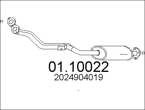 MTS 01.10022 - Труба выхлопного газа autodnr.net