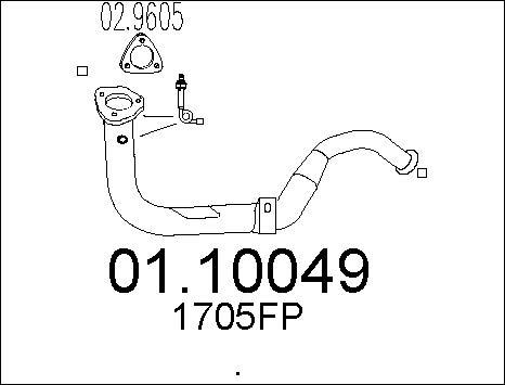 MTS 01.10049 - Труба выхлопного газа autodnr.net