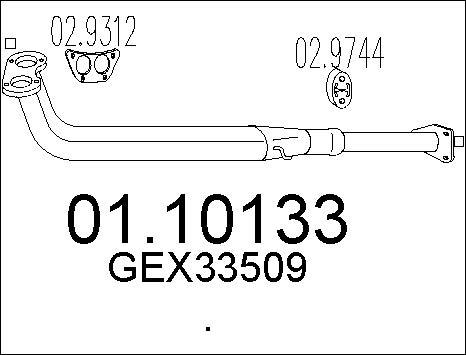 MTS 01.10133 - Труба выхлопного газа autodnr.net