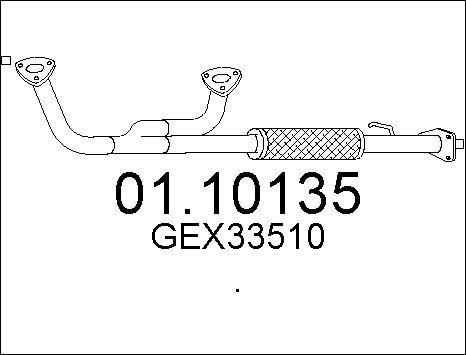 MTS 01.10135 - Труба выхлопного газа autodnr.net