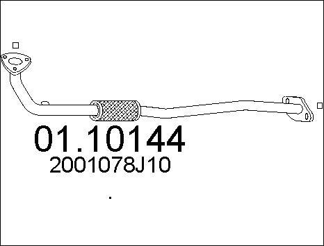 MTS 01.10144 - Труба выхлопного газа autodnr.net