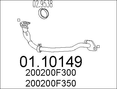 MTS 01.10149 - Труба выхлопного газа autodnr.net