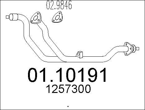 MTS 01.10191 - Труба выхлопного газа autodnr.net