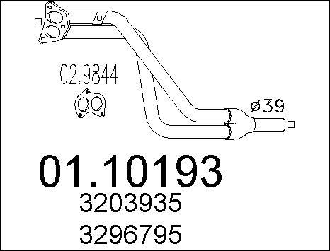 MTS 01.10193 - Труба выхлопного газа autodnr.net