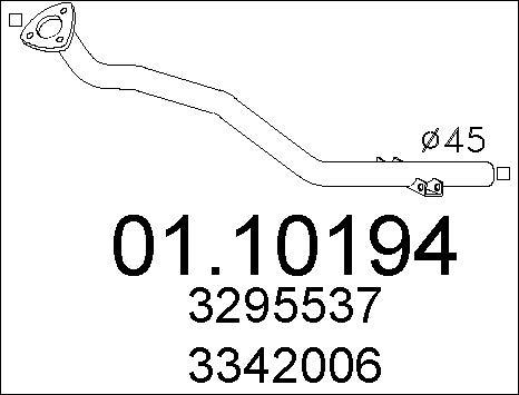 MTS 01.10194 - Труба выхлопного газа autodnr.net