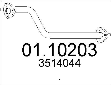 MTS 01.10203 - Труба выхлопного газа autodnr.net