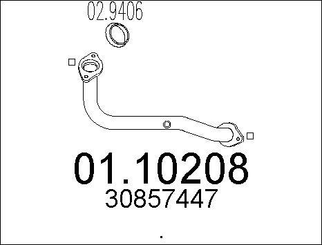 MTS 01.10208 - Труба выхлопного газа autodnr.net