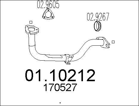 MTS 01.10212 - Труба выхлопного газа autodnr.net