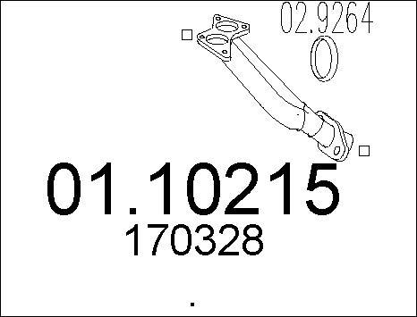 MTS 01.10215 - Труба выхлопного газа autodnr.net