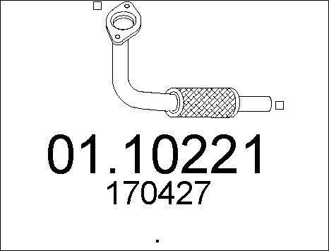 MTS 01.10221 - Труба выхлопного газа autodnr.net