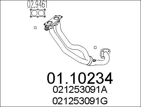 MTS 01.10234 - Труба выхлопного газа autodnr.net