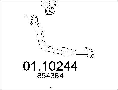 MTS 01.10244 - Труба выхлопного газа autodnr.net