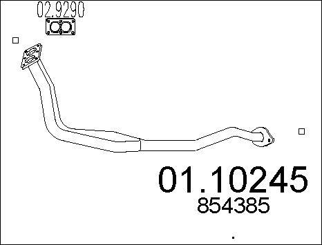 MTS 01.10245 - Труба выхлопного газа autodnr.net