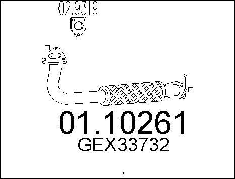 MTS 01.10261 - Труба выхлопного газа autodnr.net