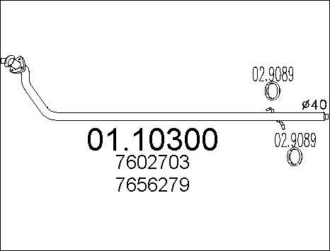 MTS 01.10300 - Труба выхлопного газа autodnr.net