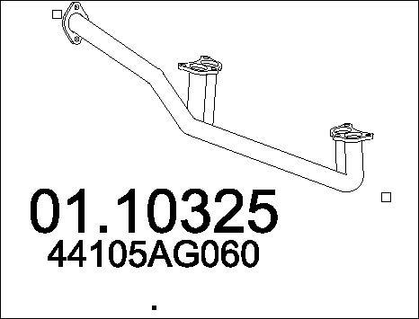 MTS 01.10325 - Труба вихлопного газу autocars.com.ua