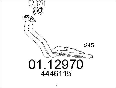 MTS 01.12970 - Труба выхлопного газа autodnr.net