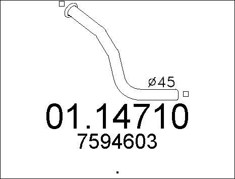 MTS 01.14710 - Труба выхлопного газа autodnr.net