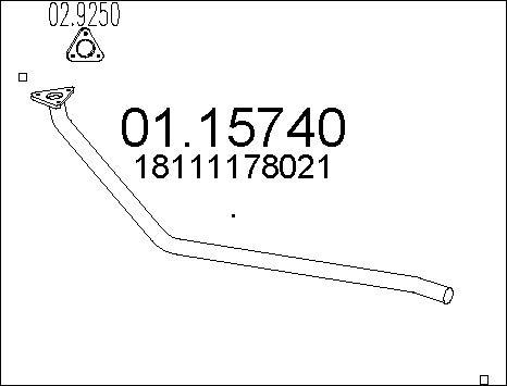 MTS 01.15740 - Труба выхлопного газа autodnr.net
