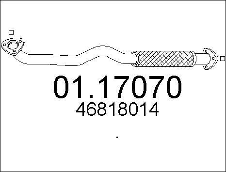 MTS 01.17070 - Труба выхлопного газа avtokuzovplus.com.ua