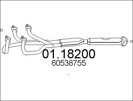 MTS 01.18200 - Труба выхлопного газа avtokuzovplus.com.ua