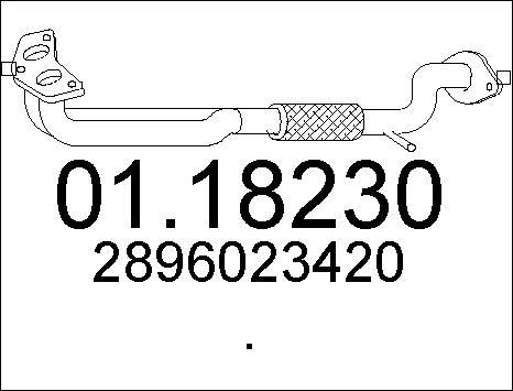 MTS 01.18230 - Труба выхлопного газа avtokuzovplus.com.ua