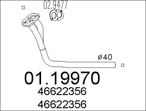 MTS 01.19970 - Труба выхлопного газа autodnr.net