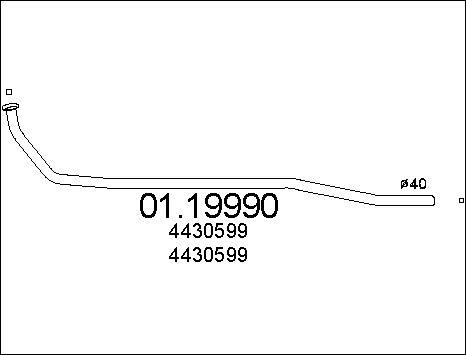 MTS 01.19990 - Труба выхлопного газа autodnr.net