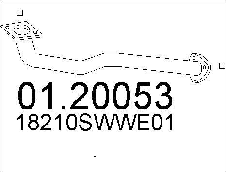 MTS 01.20053 - Труба выхлопного газа avtokuzovplus.com.ua