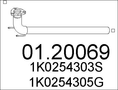 MTS 01.20069 - Труба выхлопного газа avtokuzovplus.com.ua