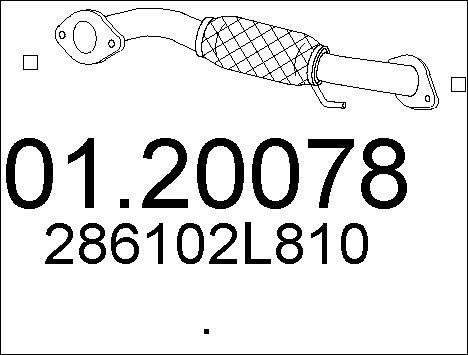 MTS 01.20078 - Труба вихлопного газу autocars.com.ua