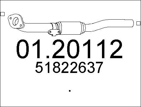 MTS 01.20112 - Труба выхлопного газа avtokuzovplus.com.ua