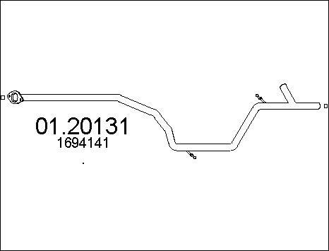 MTS 01.20131 - Труба выхлопного газа avtokuzovplus.com.ua