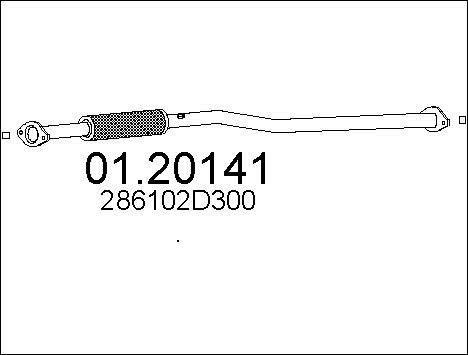 MTS 01.20141 - Труба выхлопного газа avtokuzovplus.com.ua