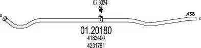 MTS 01.20180 - Труба выхлопного газа autodnr.net