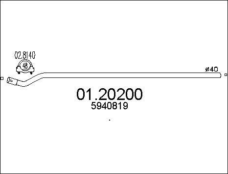 MTS 01.20200 - Труба выхлопного газа autodnr.net