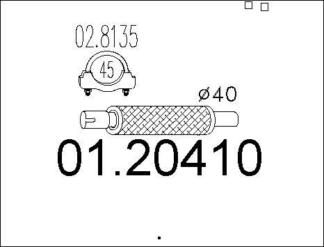 MTS 01.20410 - Гофрированная труба, выхлопная система autodnr.net