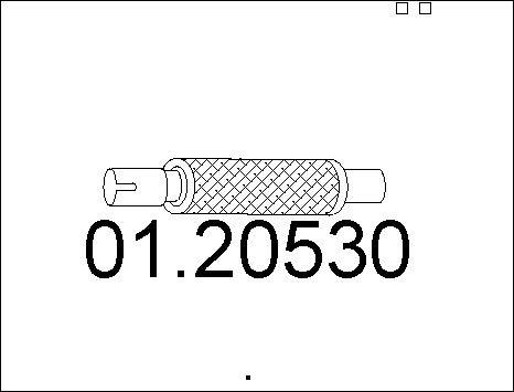 MTS 01.20530 - Гофрированная труба, выхлопная система autodnr.net