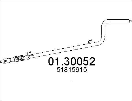 MTS 01.30052 - Предглушитель выхлопных газов avtokuzovplus.com.ua