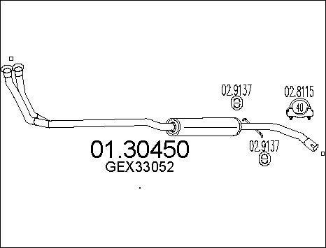 MTS 01.30450 - Предглушитель выхлопных газов autodnr.net