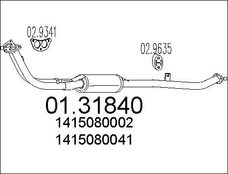 MTS 01.31840 - Предглушитель выхлопных газов autodnr.net